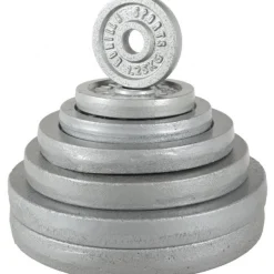 Langhantel Set Gusseisen 100 kg mit Verschlüssen