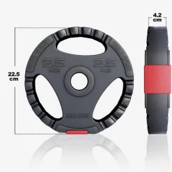Langhantel Set Kunststoff Gripper 100 kg mit Sternverschlüssen