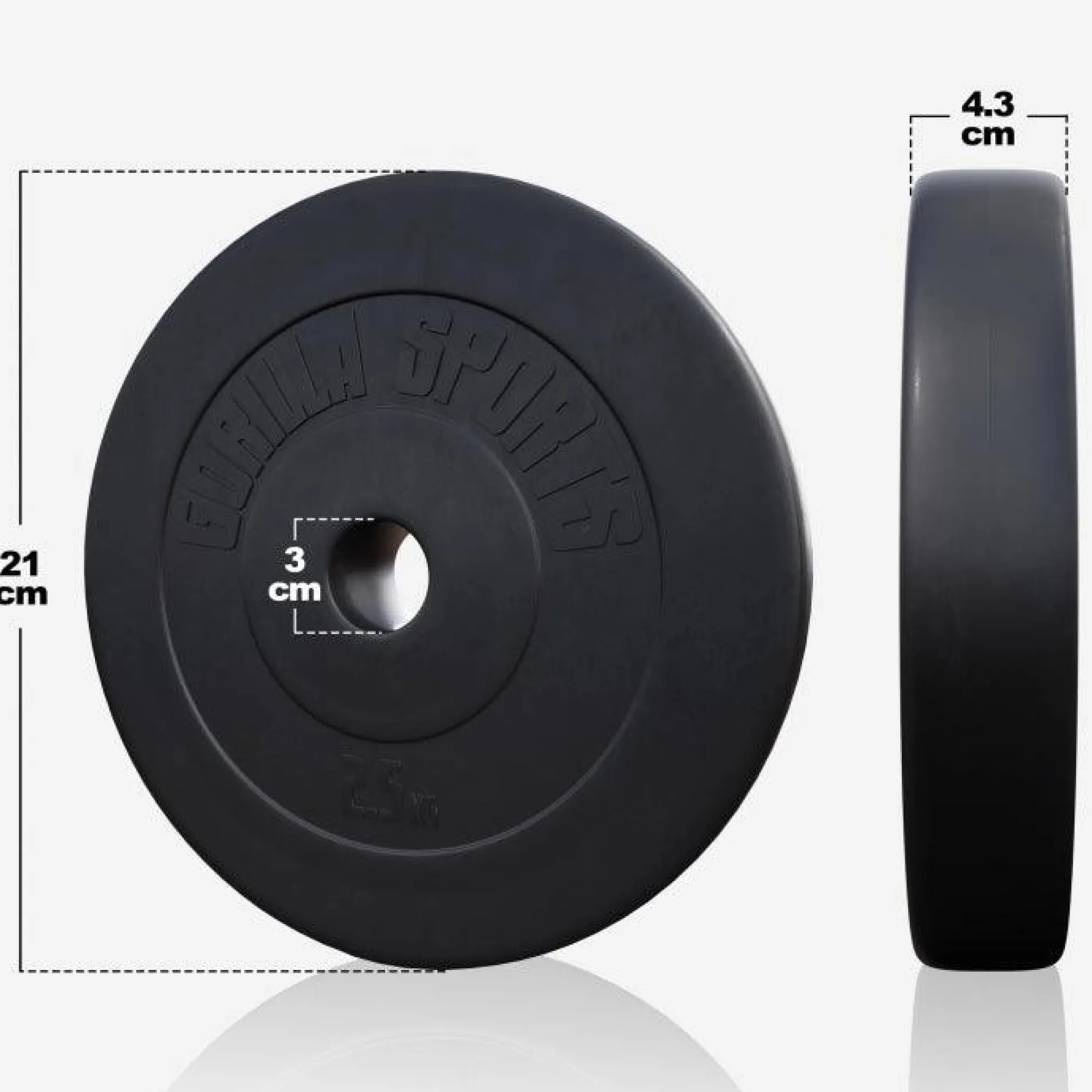 Langhantel Set Kunststoff 60 - 130 kg mit Sternverschlüssen