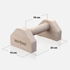 Liegestützgriffe 2er Set aus Holz