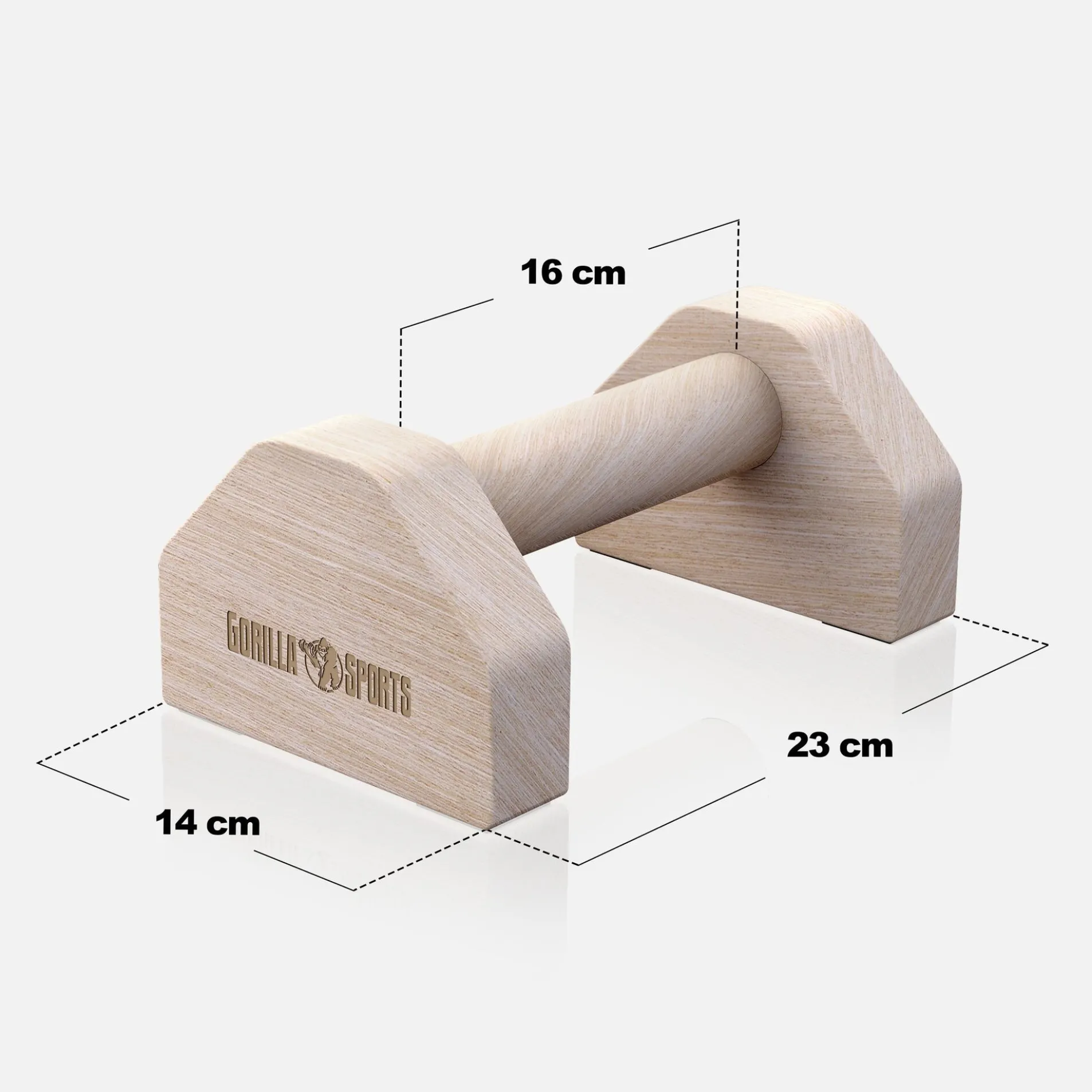 Liegestützgriffe 2er Set aus Holz