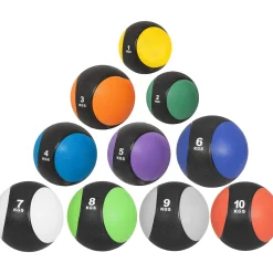 Medizinball aus Gummi 1 - 10 kg