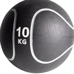 Medizinball aus Gummi Schwarz/Silber 1 - 10 kg
