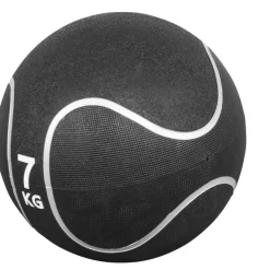 Medizinball aus Gummi Schwarz/Silber 1 - 10 kg