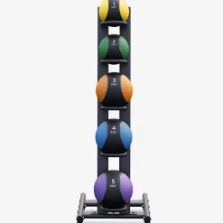 Medizinball Set aus Gummi inkl- Ständer 1 - 5 kg