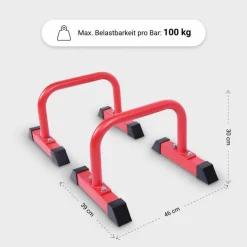 Parallettes Liegestützgriffe 2er Set 30 cm