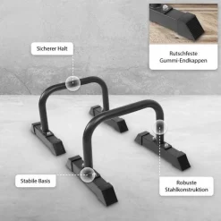 Parallettes Liegestützgriffe 2er Set 30 cm