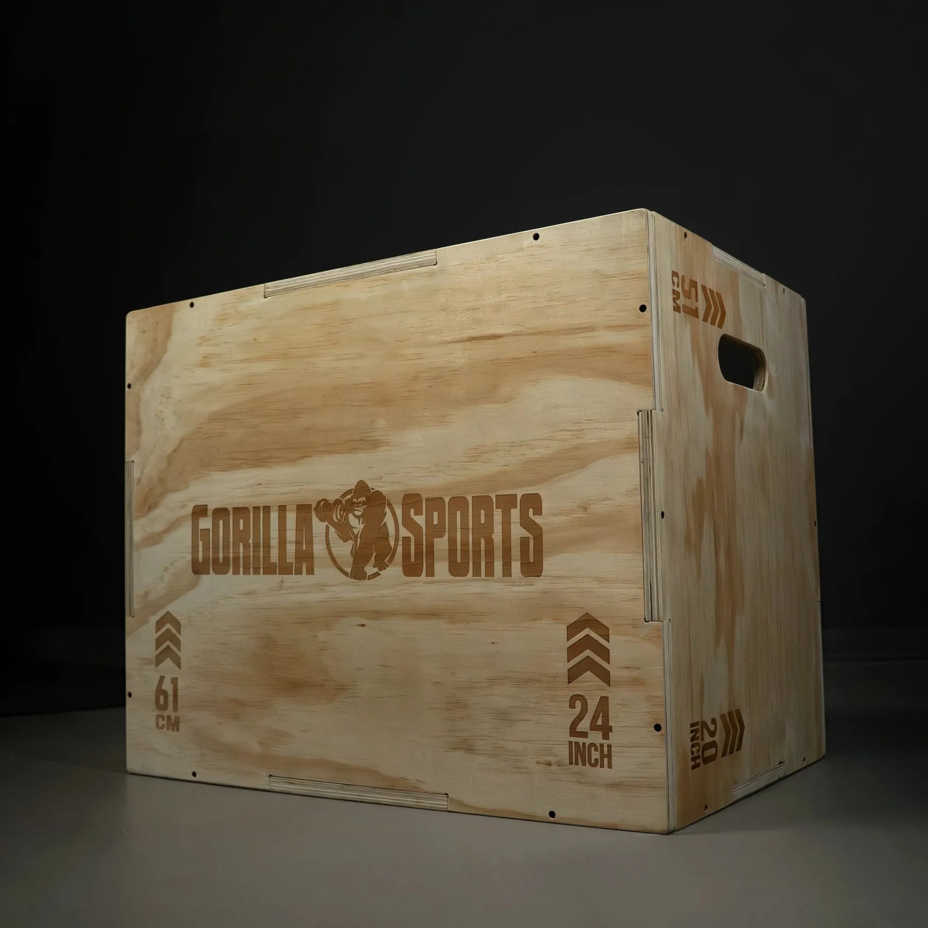 Plyo Box aus Holz 61 x 51 x 76 cm
