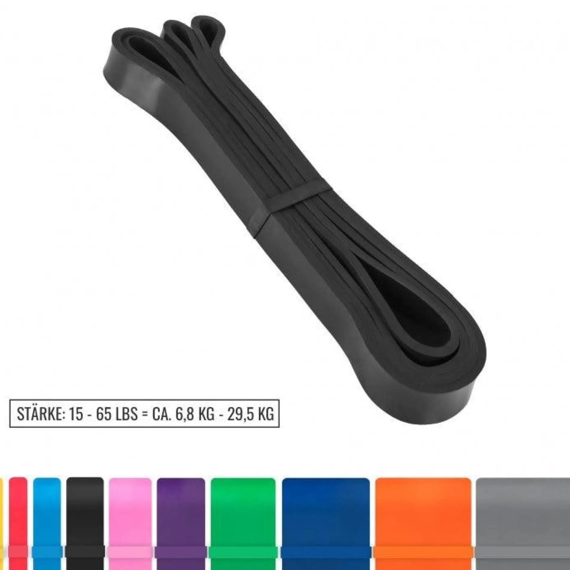Resistance Band aus Latex 1 - 91 kg