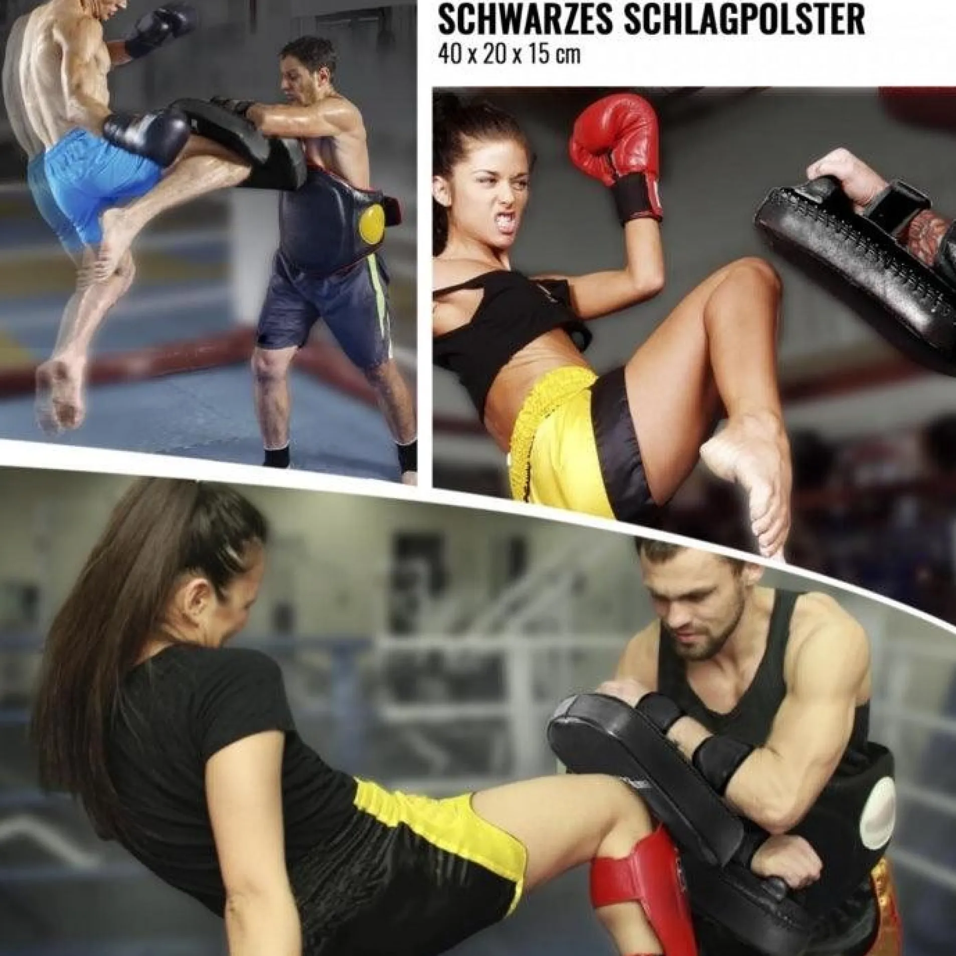 Schlagpolster aus Kunstleder 40 x 20 cm
