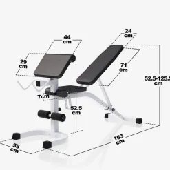 Schrägbank mit Squat Rack inkl, Langhantel Set 75 kg