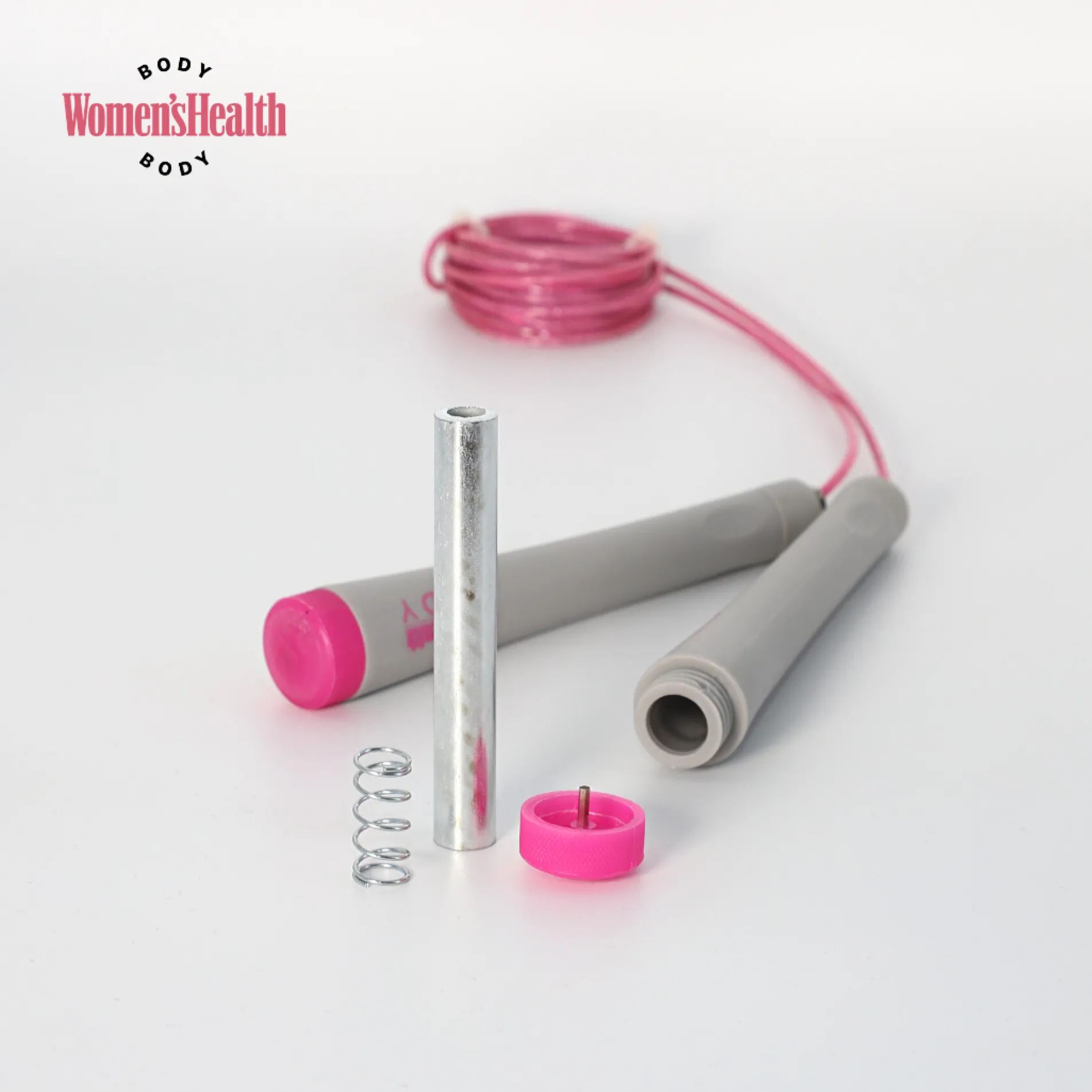 Springseil Pink/Grau