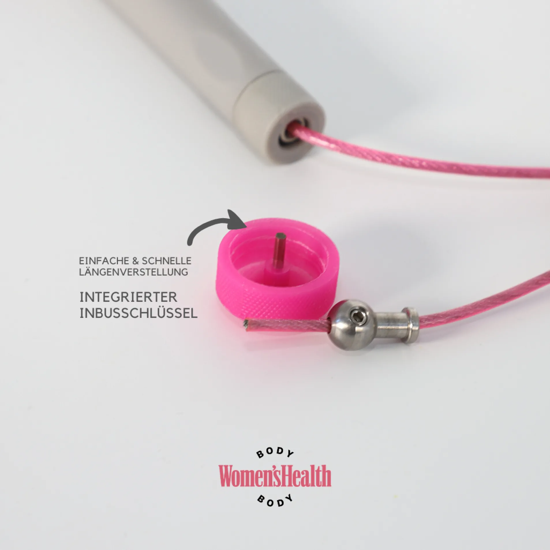 Springseil Pink/Grau
