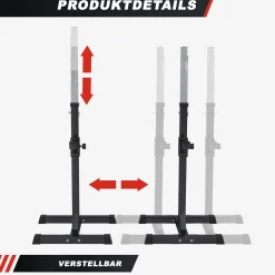 Squat Rack Hantelständer Set inkl, Curlset Kunststoff 35 kg