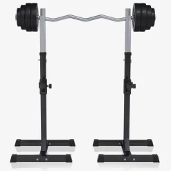 Squat Rack Hantelständer Set inkl, Curlset Kunststoff 35 kg
