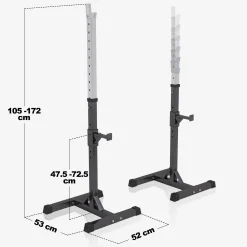 Squat Rack Hantelständer Set inkl, Curlset Kunststoff 35 kg