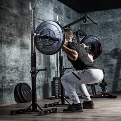 Squat Rack Hantelständer Set inkl, Curlset Kunststoff 35 kg