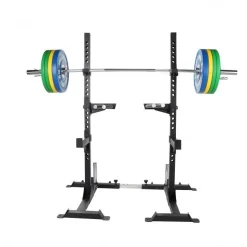 Squat Rack inkl. Olympia Langhantelset Profi 140 kg