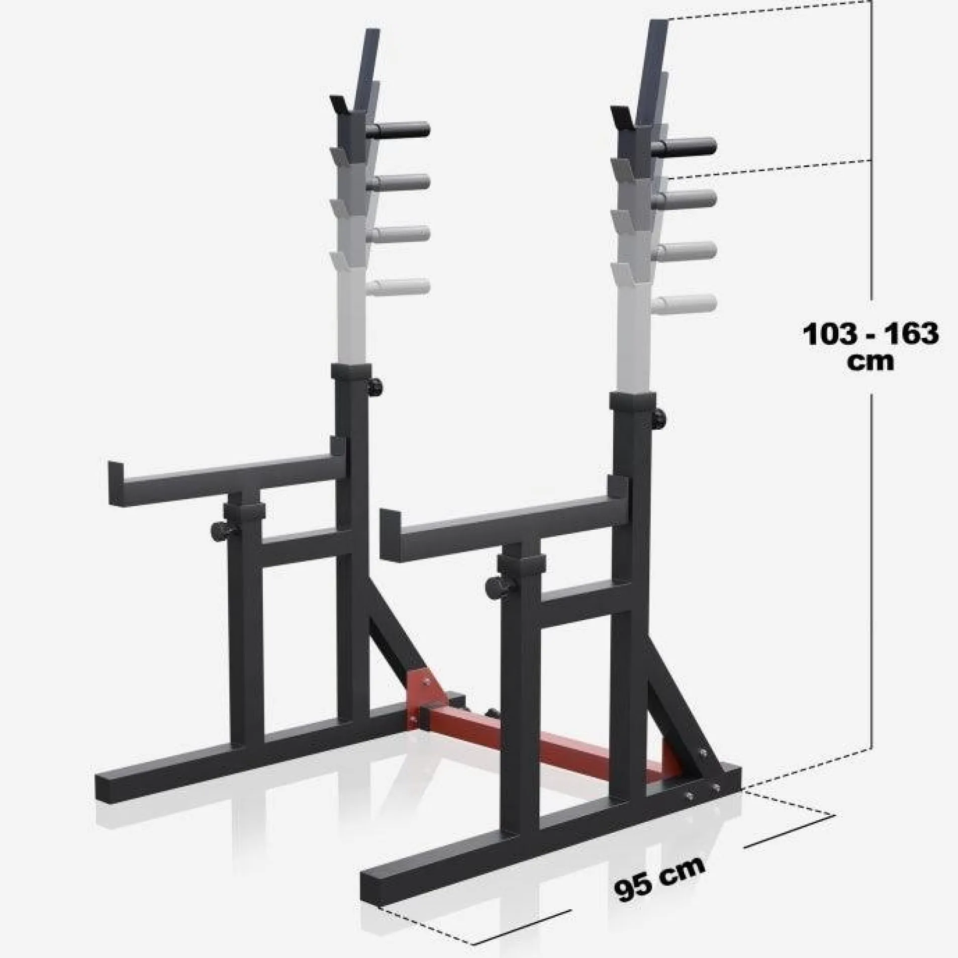 Squat Rack verstellbar in Höhe und Breite