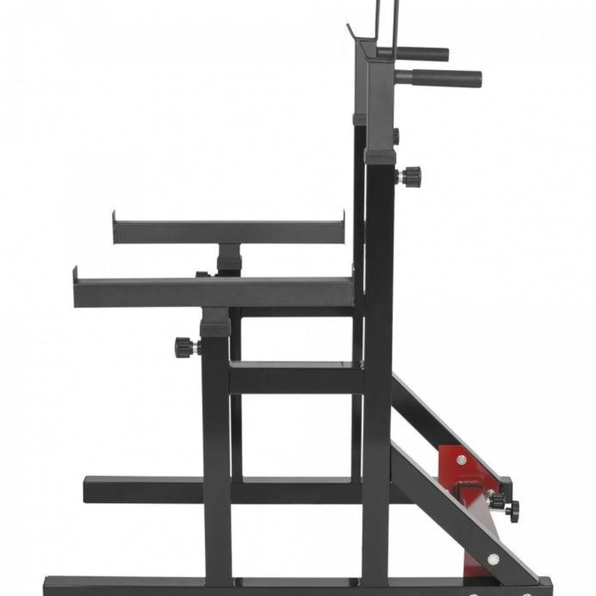 Squat Rack verstellbar in Höhe und Breite inkl, Langhantel Set Kunststoff 40 kg