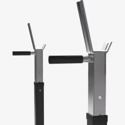 Squat Rack verstellbar in Höhe und Breite inkl, Hantelscheibenablage