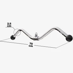 SZ-Curl-Griff inkl, Drehgelenk mit Gummi-Ballen