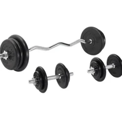 SZ-Curlset Gummi 70 kg mit Sternverschlüssen