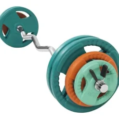 SZ-Curlset Gummi Gripper 35 kg mit Verschlüssen