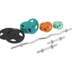 SZ-Curlset Gummi Gripper 70 kg mit Verschlüssen