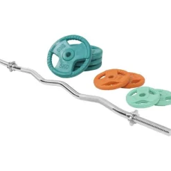 SZ-Curlset Gummi Gripper 35 kg mit Verschlüssen