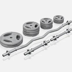 SZ-Curlset Gusseisen Gripper 70 kg mit Sternverschlüssen