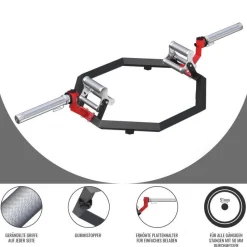Trap Bar Multi Grip Olympia mit Verschlüsse