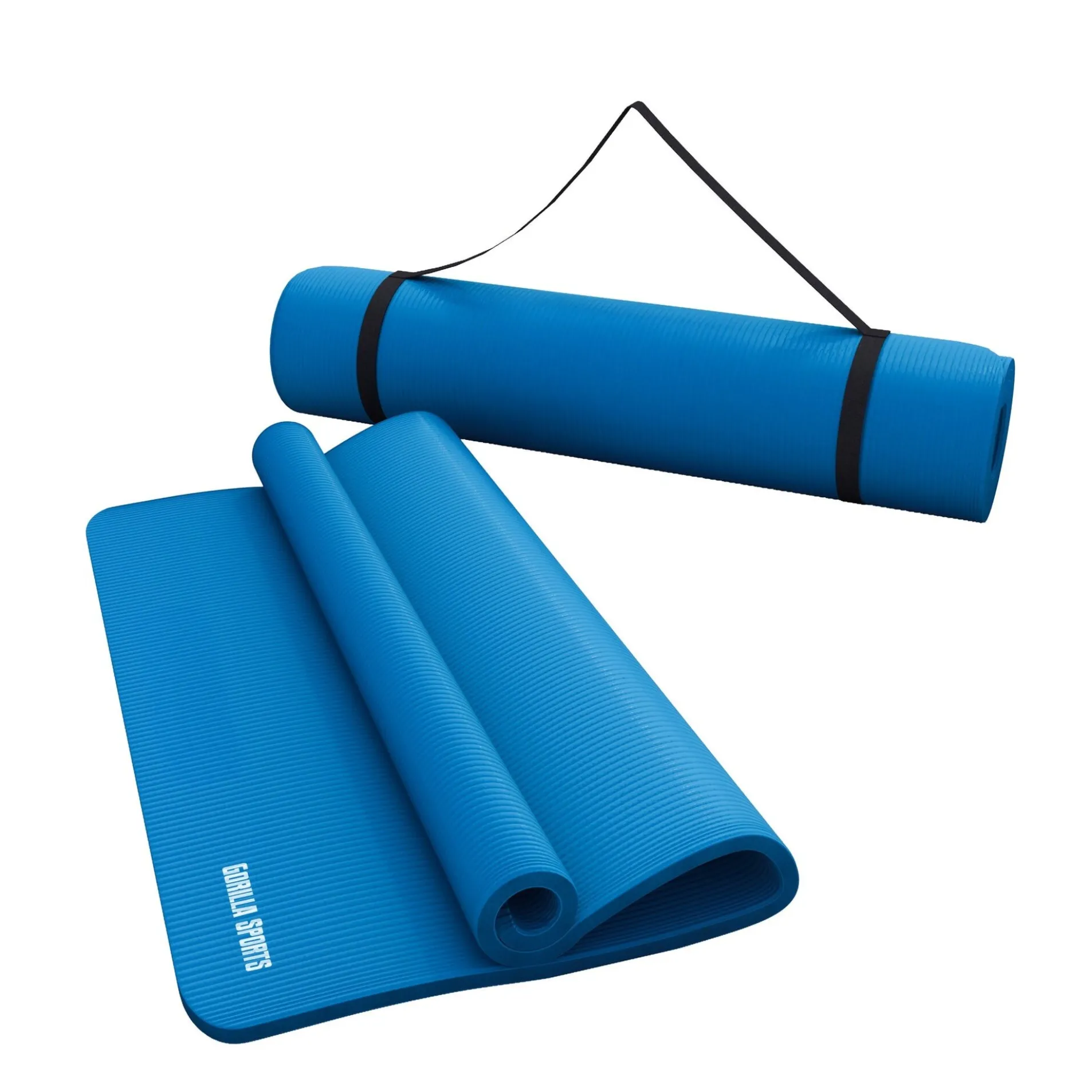 Yogamatte mit Tragegurt 190 x 60/100 x 1,5 cm