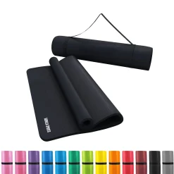 Yogamatte mit Tragegurt 190 x 60/100 x 1,5 cm