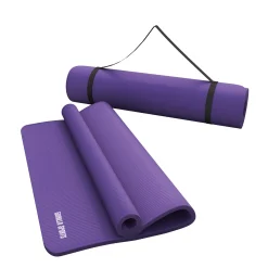 Yogamatte mit Tragegurt 190 x 60/100 x 1,5 cm